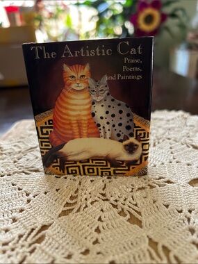 Vintage 1991 Miniature Edition Hardcover Book “The Artistic Cat Praise Poems NEW